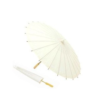 PARASOL PAPEL BAMBÚ MARFIL