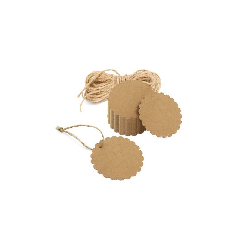 PACK 100 TARJETAS KRAFT FLOR PACK 100 TARJETAS KRAFT FLOR
