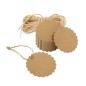 PACK 100 TARJETAS KRAFT FLOR PACK 100 TARJETAS KRAFT FLOR