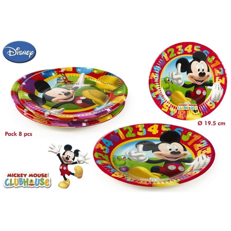 PACK 8 PLATOS MICKEY PACK 8 PLATOS MICKEY