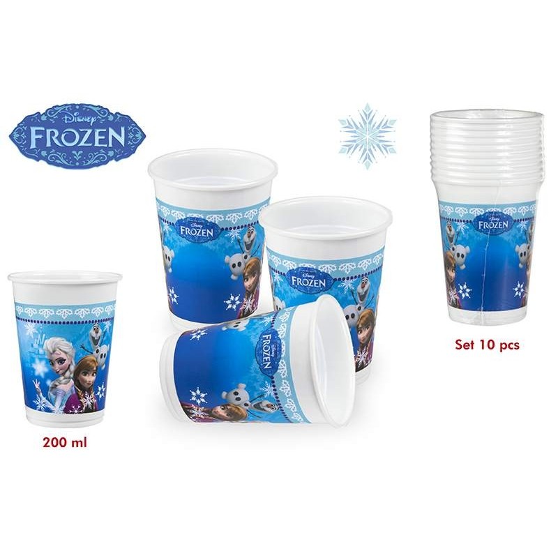 PACK 10 VASOS FROZEN 200 ML PACK 10 VASOS FROZEN 200 ML