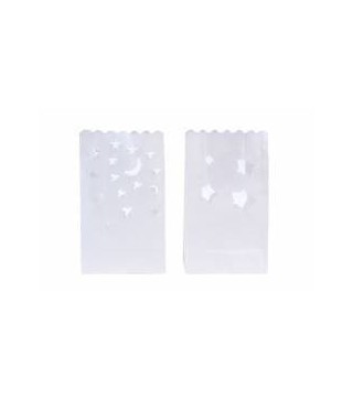 BOLSA PAPEL DECORACIÓN PARA VELAS "ESTRELLAS" (UD)