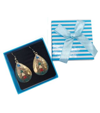 PENDIENTES "INDIAN" EN CAJA DE REGALO