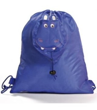 LOTE DE 40 MOCHILAS  PLEGABLE ANIMALS AZUL