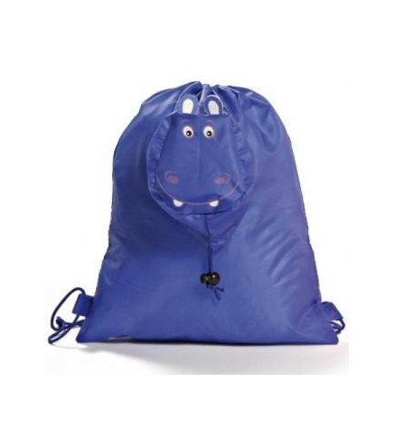 LOTE DE 40 MOCHILAS  PLEGABLE ANIMALS AZUL