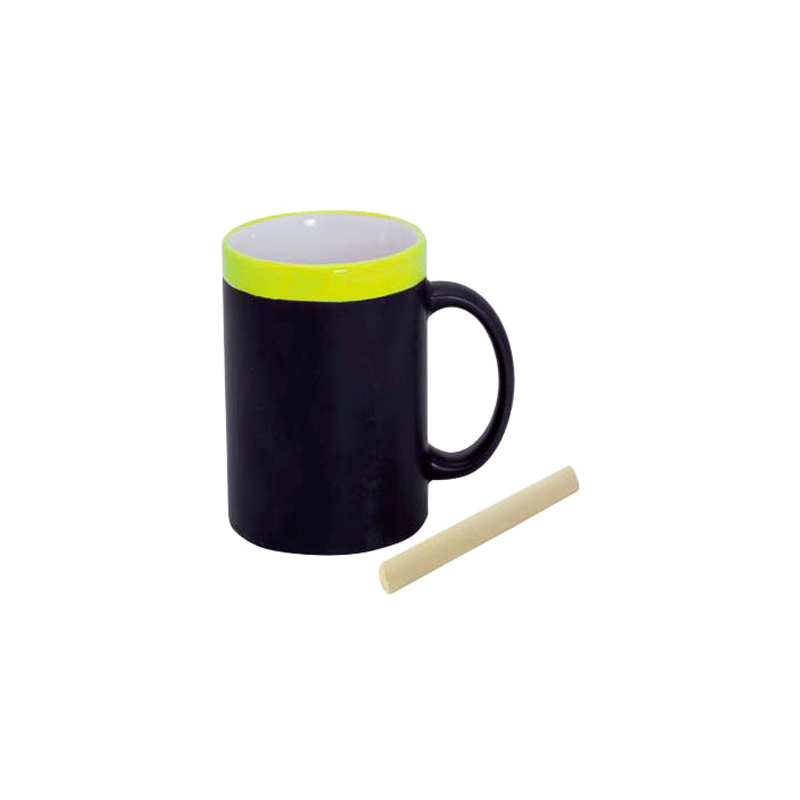 TAZA PIZARRA CERAMICA EN CAJITA INDIVIDUAL AMARILL TAZA PIZARRA CERAMICA EN CAJITA INDIVIDUAL AMARILL