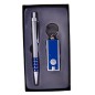 SET BOLIGRAFO + LLAVERO LINTERNA LED ESTUCHE AZUL SET BOLIGRAFO + LLAVERO LINTERNA LED ESTUCHE AZUL
