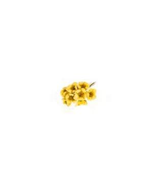 RAMILLETE CON 8 FLORES DECORACION 2.5 CM AMARILLO