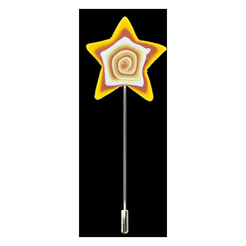 ALFILER DE NOVIA ESTRELLA PASTA AMARILLO ALFILER DE NOVIA ESTRELLA PASTA AMARILLO