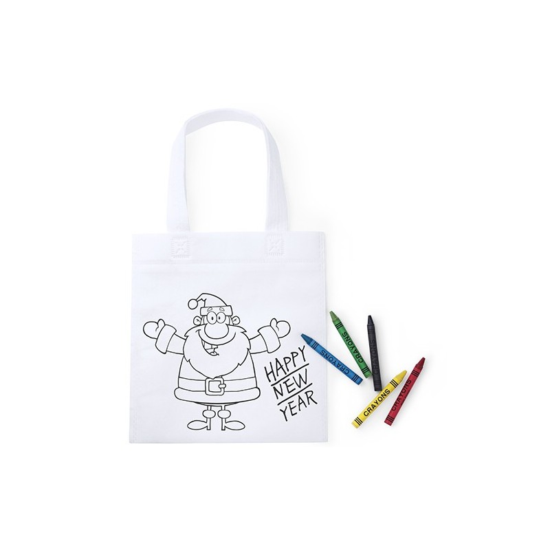 BOLSA NAVIDAD PARA COLOREAR CON 5 CERAS BOLSA NAVIDAD PARA COLOREAR CON 5 CERAS