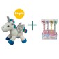 [REGALO] LOTE 24 LÁPICES + PELUCHE UNICORNIO 8710AZ