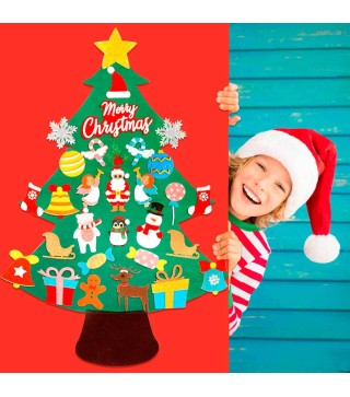 ÁRBOL NAVIDAD FIELTRO CREATIVO