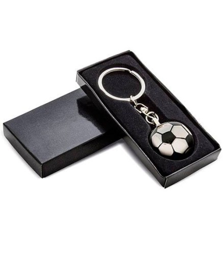 LLAVERO METÁLICO FUTBOL PRESENTADO EN CAJA REGALO