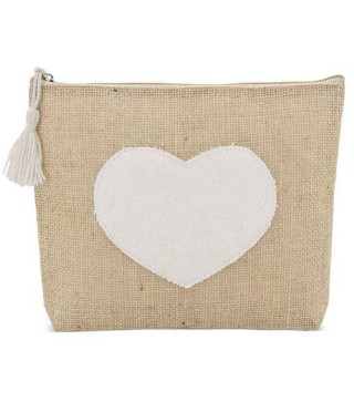 NECESER GRANDE YUTE CORAZÓN Y POMPÓN