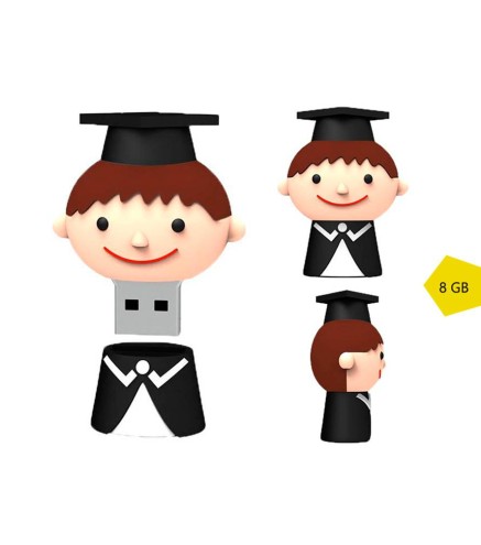 MEMORIA USB GRADUACIÓN NIÑO BIRRETE 8GB