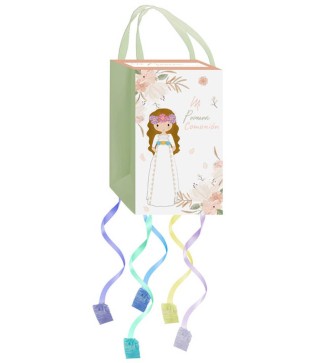 PIÑATA DE CARTÓN MI PRIMERA COMUNIÓN NIÑA