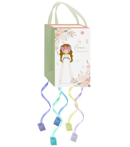 PIÑATA DE CARTÓN MI PRIMERA COMUNIÓN NIÑA