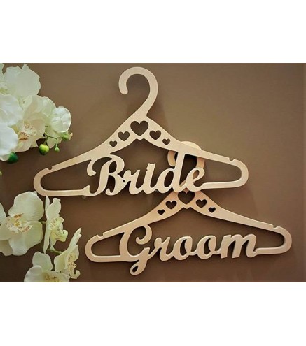 SET 2 PERCHAS MADERA BODA