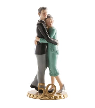 FIGURA PASTEL 50 ANIVERSARIO ABRAZADOS