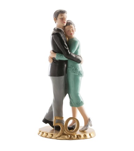 FIGURA PASTEL 50 ANIVERSARIO ABRAZADOS