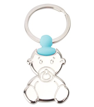 LLAVERO BEBE CHUPETE AZUL