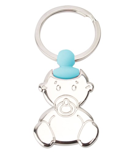LLAVERO BEBE CHUPETE AZUL