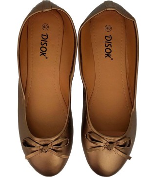 BAILARINAS MANOLETINAS "WEDDING" TALLA-L ORO