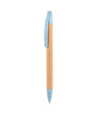 BOLÍGRAFO DE FIBRA DE TRIGO Y CARTÓN AZUL