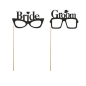 Set de 2 gafas "Bride", "Groom" para photocall Set de 2 gafas "Bride", "Groom" para photocall