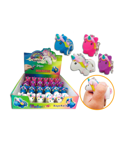 LLAVERO PARA APRETAR CACA UNICORNIO
