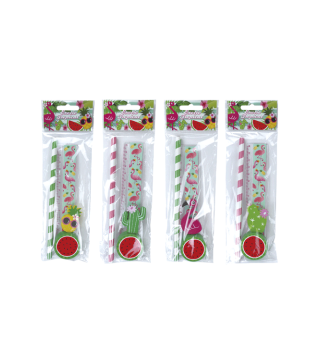 OFERTA! LOTE DE 500 SET 4 PCS PAPELERÍA TROPICAL EXOTIC