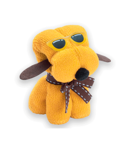 TOALLA PERRITO MICROFIBRA EN CAJA DE REGALO