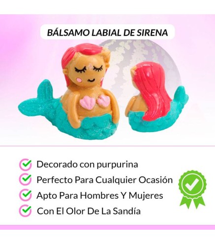 OFERTA! LOTE DE 500 BÁLSAMOS LABIAL SIRENA PURPURINA
