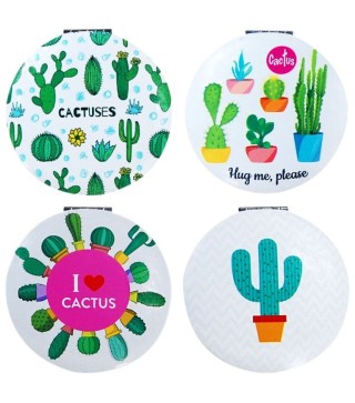 OFERTA! LOTE DE 500 ESPEJO "CACTUS" REDONDO