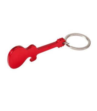 LLAVERO GUITARRA ABREBOTELLAS ROJO