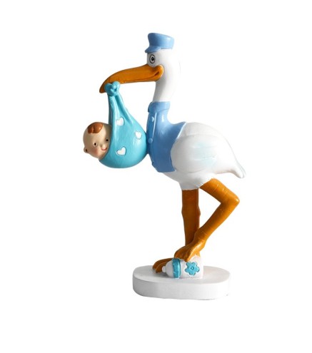 FIGURA PASTEL CIGÜEÑA NIDO