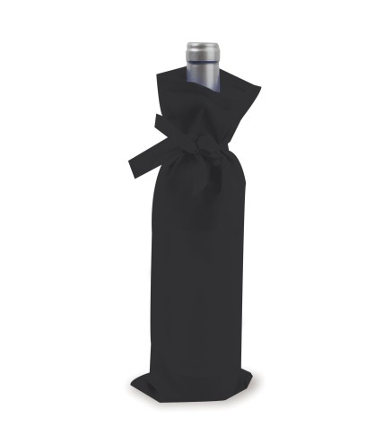 BOLSA PARA BOTELLA DE VINO GRANDE NEGRO