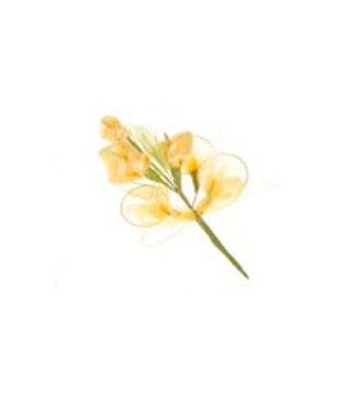 RAMILLETE DE TELA LIRIO AMARILLO