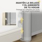 Barrera para Perros Retráctil 0-140 cm Barrera de Seguridad con Interruptor de Cierr para Puertas y Escaleras Gris