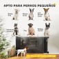 Barrera de Seguridad para Perros Retráctil con Interruptor de Cierre para Puertas Escaleras Pasillos 142x10x87 cm Negro