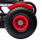 Go Kart a Pedales para Niños con Asiento Ajustable Neumáticos de Goma Freno de Mano Carga 50 kg 121x58x61 cm Rojo