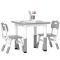 Conjunto de Mesa y 2 Sillas Infantiles Ajustables en Altura para Niños de 18 Meses a 5 Años Fácil de Limpiar Conjunto de Mesa y 2 Sillas Infantiles Ajustables en Altura para Niños de 18 Meses a 5 Años Fácil de Limpiar