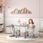 Conjunto de Mesa y 2 Sillas Infantiles Ajustables en Altura para Niños de 18 Meses a 5 Años Fácil de Limpiar Conjunto de Mesa y 2 Sillas Infantiles Ajustables en Altura para Niños de 18 Meses a 5 Años Fácil de Limpiar