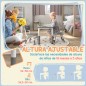 Conjunto de Mesa y 2 Sillas Infantiles Ajustables en Altura para Niños de 18 Meses a 5 Años Fácil de Limpiar