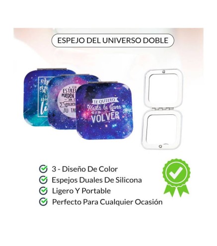 OFERTA! LOTE DE 500 ESPEJOS DOBLE "UNIVERSO"