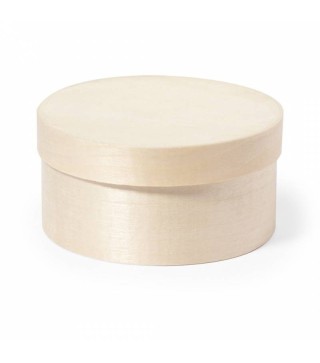 CAJA CON TAPA FORMATO REDONDO MADERA
