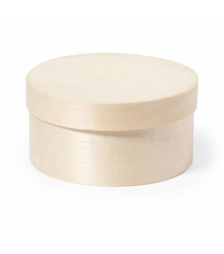 CAJA CON TAPA FORMATO REDONDO MADERA