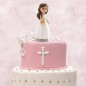 FIGURA TARTA COMUNIÓN NIÑA ACCESORIOS 13 CM