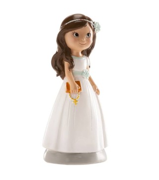 FIGURA TARTA COMUNIÓN NIÑA ACCESORIOS 13 CM