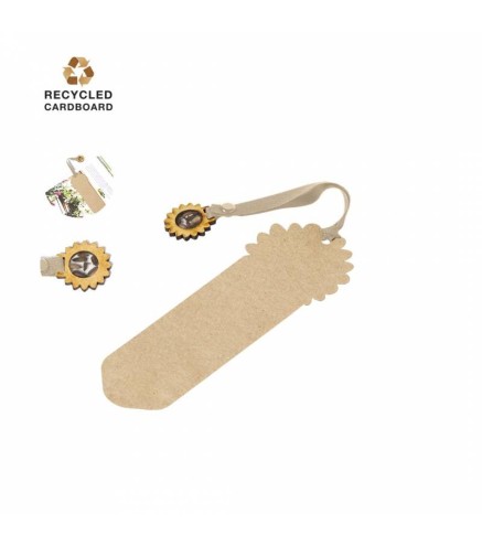 MARCAPÁGINAS EN CARTÓN RECICLADO CON SEMILLAS